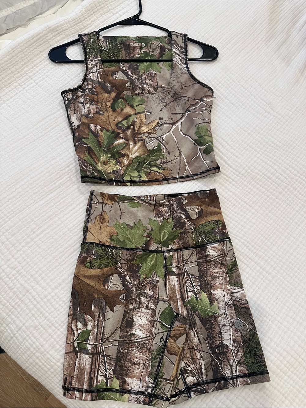 Stance Realtree collab Bike Shorts & Tank Set black trim